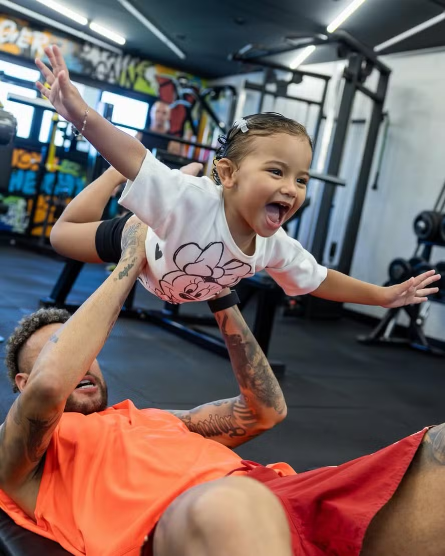 Neymar com a filha, Mavie — Foto: Reprodução/Instagram