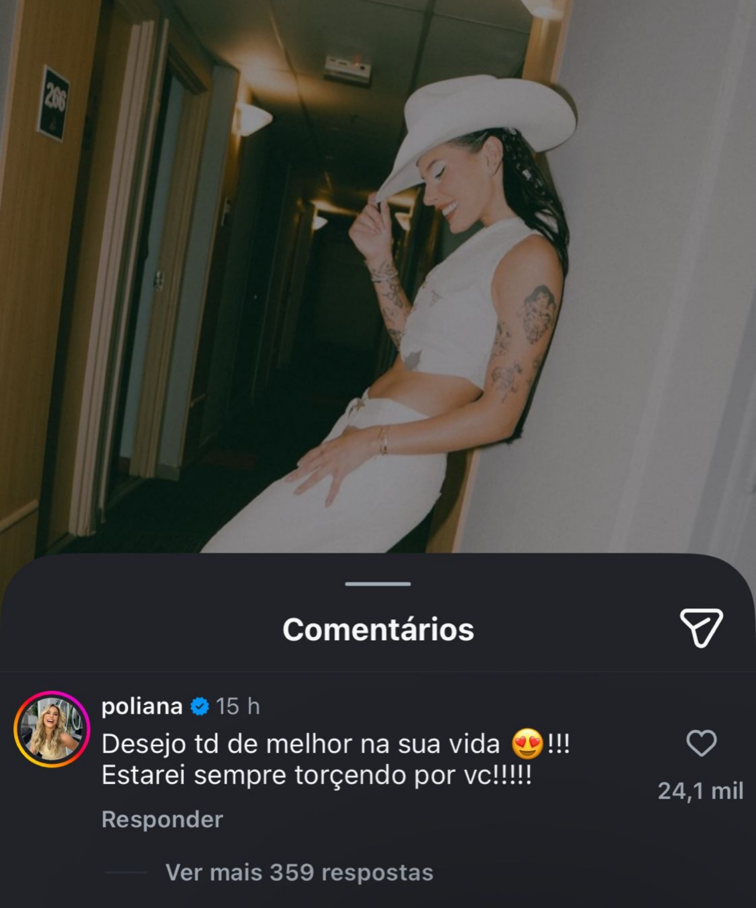 Ex-sogra, Poliana Rocha deixa recado para Ana Castela após término com Zé Felipe