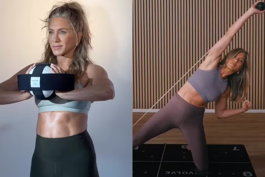 Personal trainer revela os segredos do corpo definido de Jennifer Aniston aos 56 anos