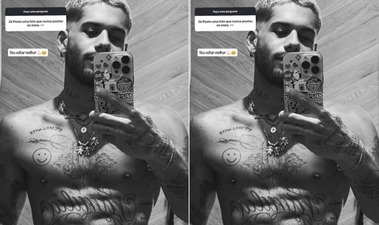 Pelado? Zé Felipe posta foto ousada nos Stories e movimenta as redes sociais