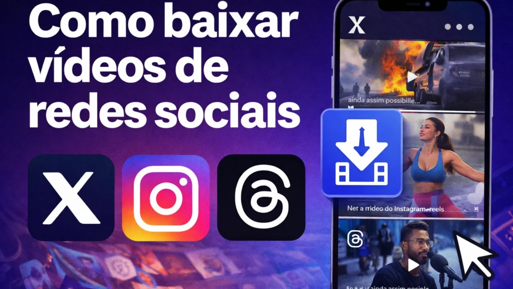 Como baixar vídeos de redes sociais (X, Instagram e Threads): guia rápido