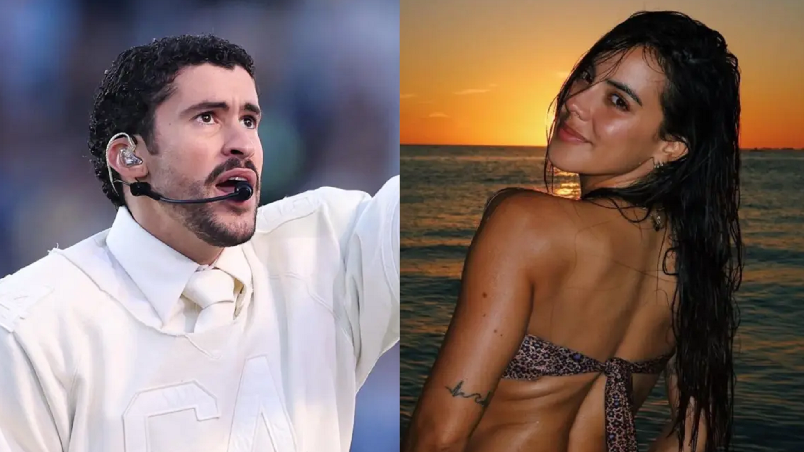 Gabriela Berlingeri e Bad Bunny - Fotos: Reprodução