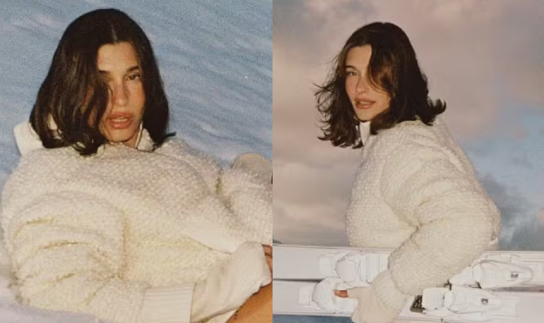 Hailey Bieber bumbum de fora