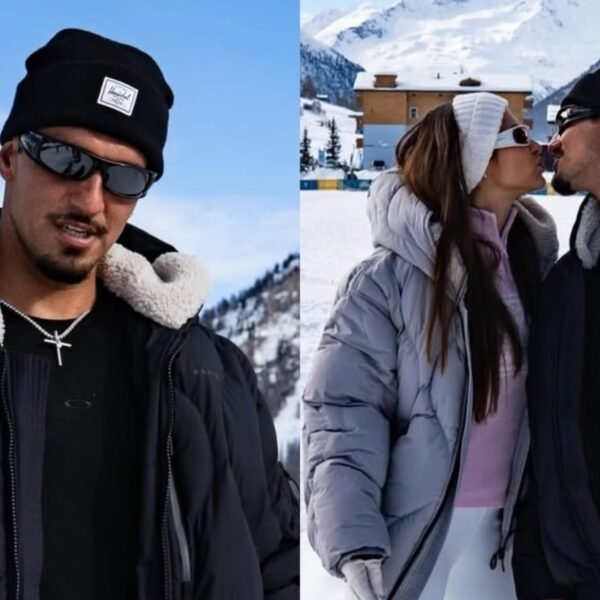 Gabriel Medina vive primeira experiência na neve ao lado de Isabella Arantes