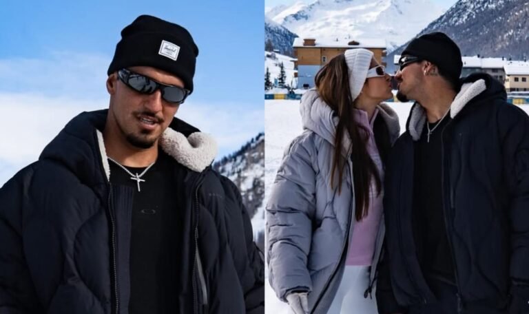 Gabriel Medina vive primeira experiência na neve ao lado de Isabella Arantes