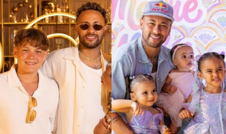 Neymar Jr é pai de Davi, Mavie, Helena e Mel - Foto: Reprodução / Instagram @neymarjr