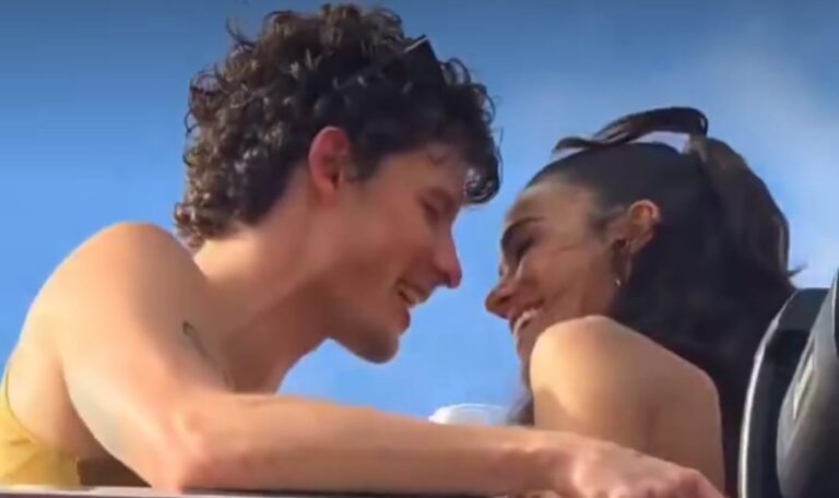 Vídeo: Clima esquenta entre Bruna Marquezine e Shawn Mendes no trio de Ivete Sangalo em Salvador