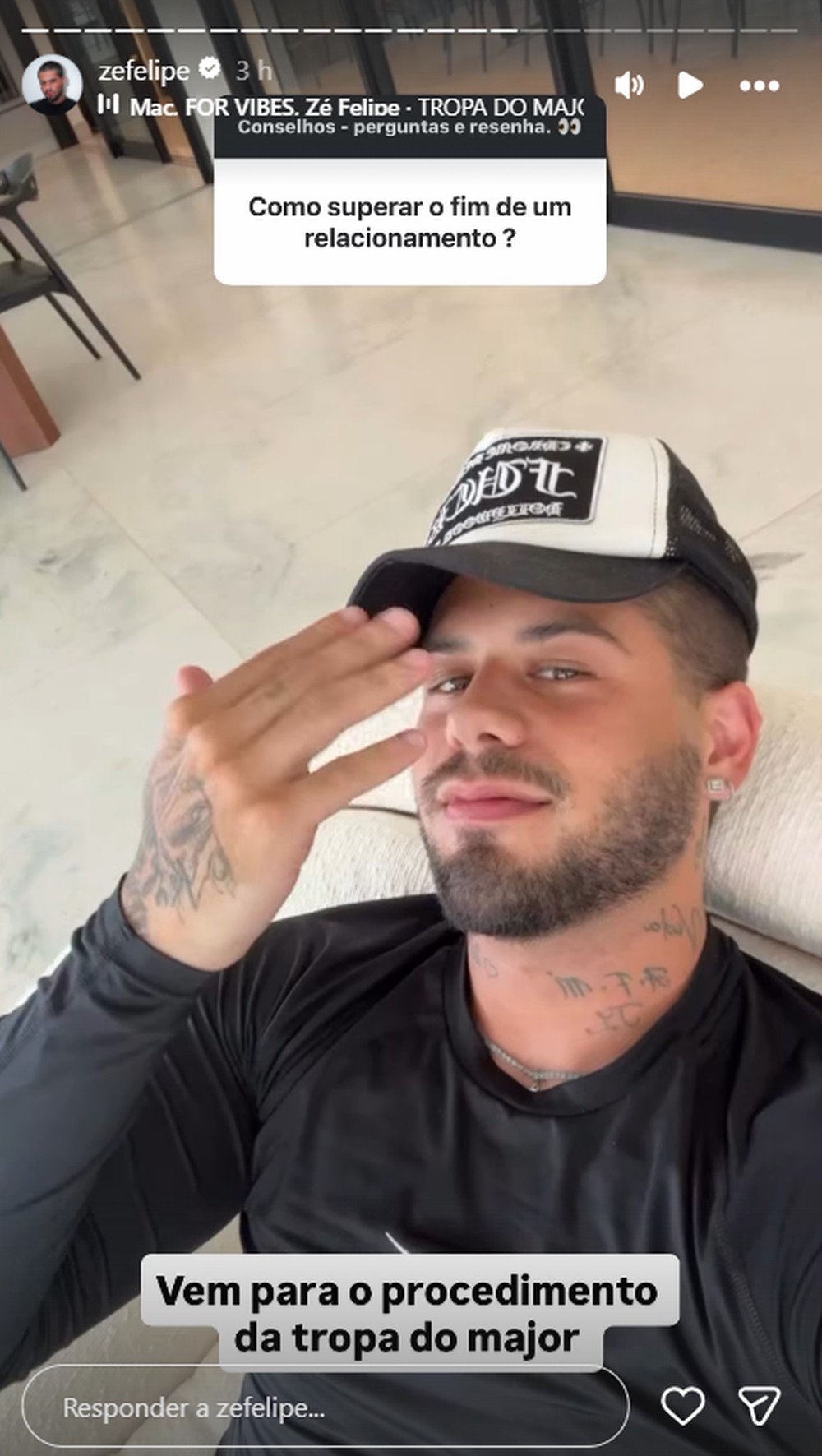 Solteiro, Zé Felipe dá dica inusitada para superar o fim de um relacionamento