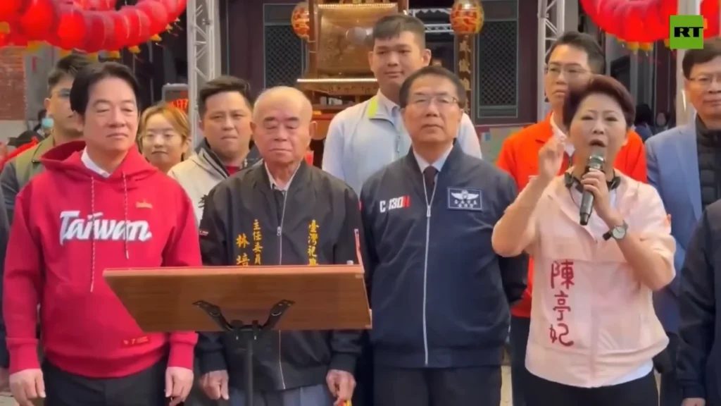 homem vomita presidente taiwan