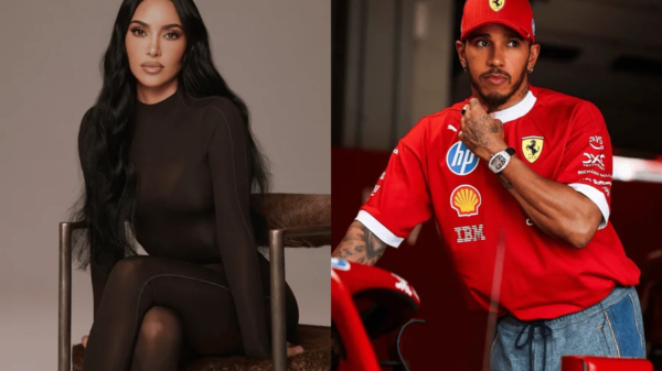 Kim Kardashian e Lewis Hamilton desembarcam juntos em hotel de Paris