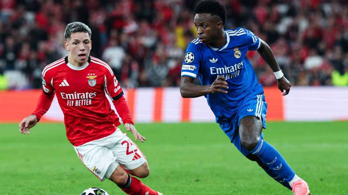 Gianluca Prestianni é suspenso preventivamente pela Uefa após acusação de racismo contra Vinícius Júnior