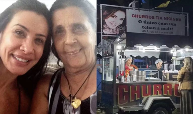 Scheila Carvalho rebate críticas pela mãe de 84 anos trabalhar com carrinho de churros
