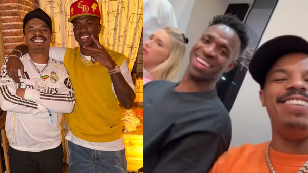 Neto de Bob Marley posta jantar com Vini Jr., Virginia e exalta Ronaldo: “Big Boss”