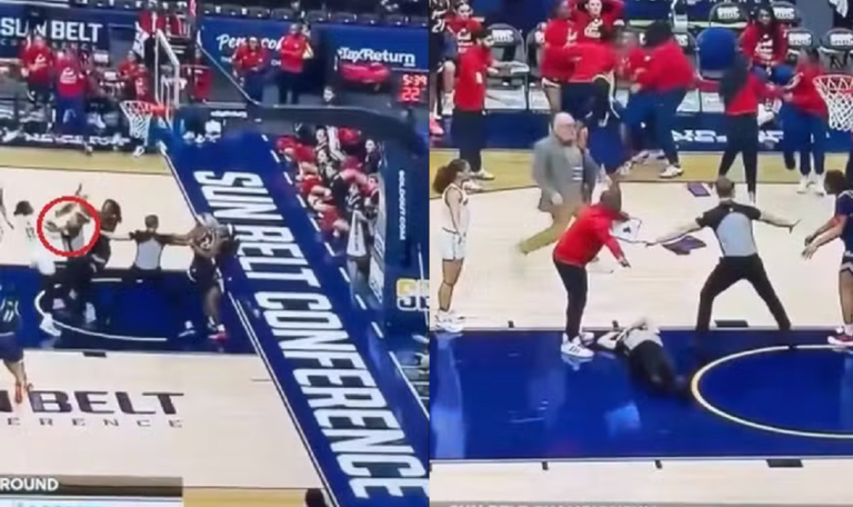 Vídeo: Árbitra é nocauteada durante briga entre jogadoras em jogo universitário de basquete nos EUA
