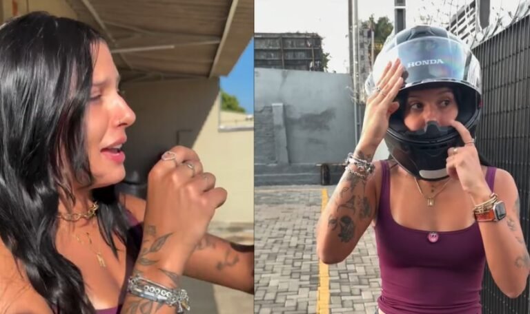 Ana Castela se emociona ao conquistar habilitação de moto