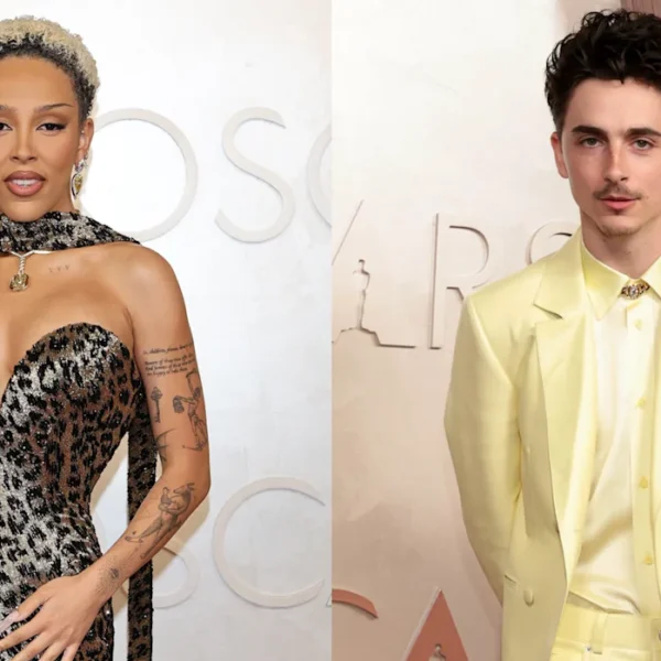 Doja Cat e Timothée Chalamet - Foto: Reprodução