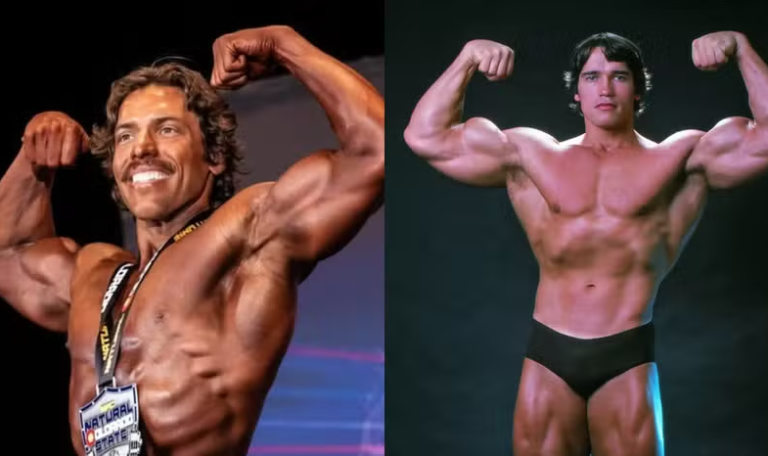 Filho de Schwarzenegger segue passos do pai e faz a limpa em sua primeira competição de fisiculturismo