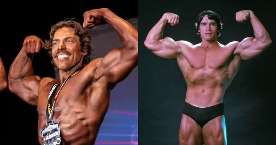 Filho de Schwarzenegger segue passos do pai e faz a limpa em sua primeira competição de fisiculturismo