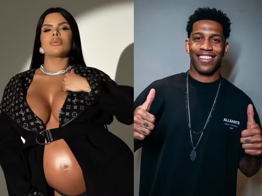 Grávida, influenciadora é processada e impedida de citar ex jogador sob pena de multa