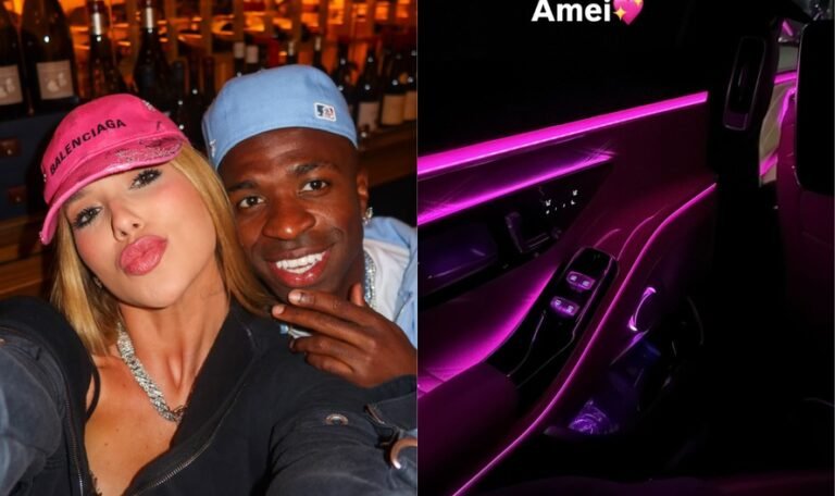 Virginia Fonseca exibe carro luxuoso de Vini Jr durante estadia em Madri