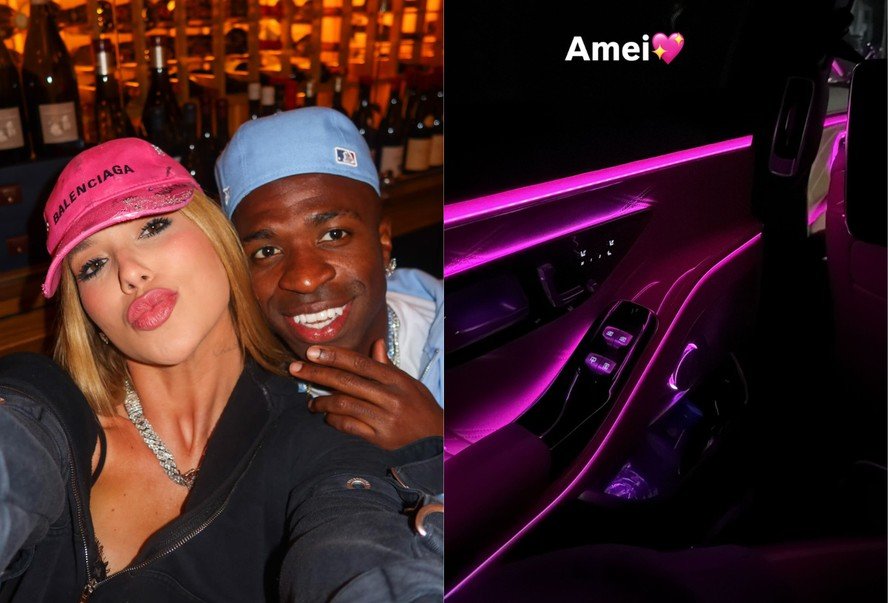 Virginia Fonseca exibe carro luxuoso de Vini Jr durante estadia em Madri