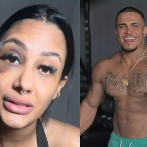 Nas redes sociais, a influenciadora fitness Bárbara Lasmar relatou as agressões que sofreu por parte do fisiculturista Anderson Leite de Miranda - Foto: Reprodução/Redes sociais