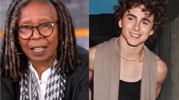 Whoopi Goldberg e Timothée Chalamet