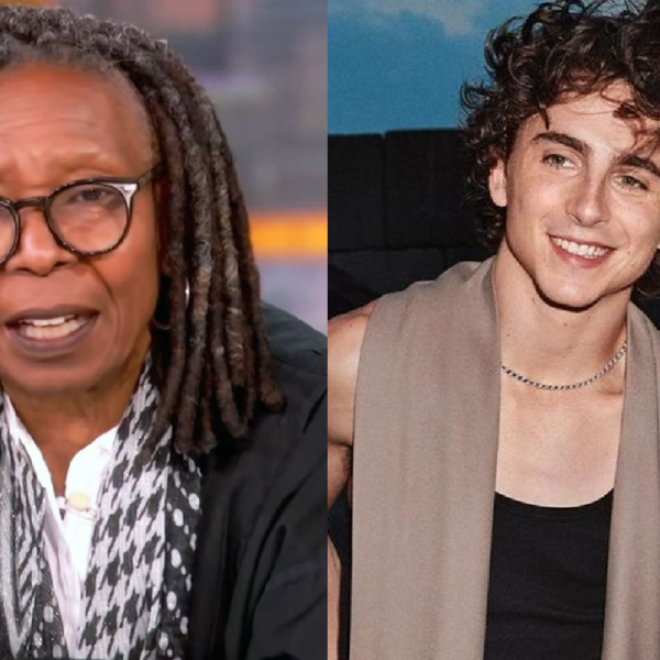 Whoopi Goldberg e Timothée Chalamet