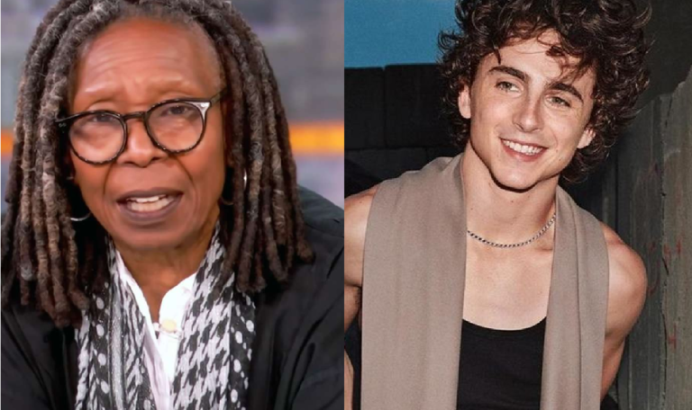 Whoopi Goldberg e Timothée Chalamet