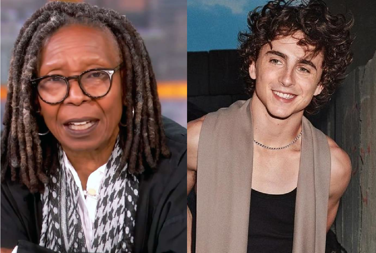 Whoopi Goldberg e Timothée Chalamet