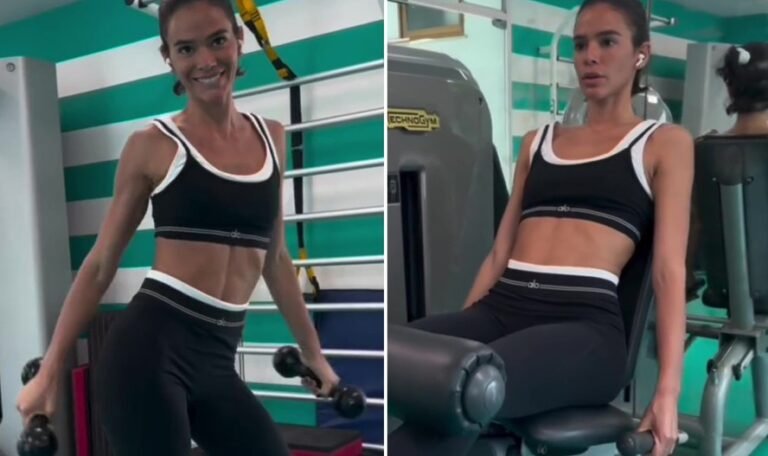 Bruna Marquezine exibe abdômen definido e anima treino com dancinha na academia