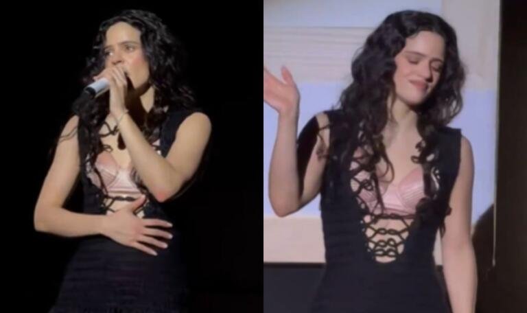 Vídeo: Rosalía interrompe show após passar mal por intoxicação alimentar 47 design sem nome 2026 03 25t193659.739