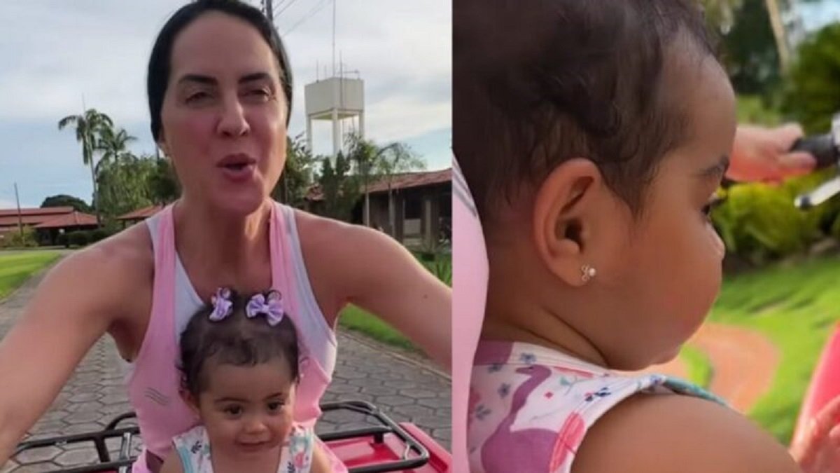 graciele lacerda passeio filha