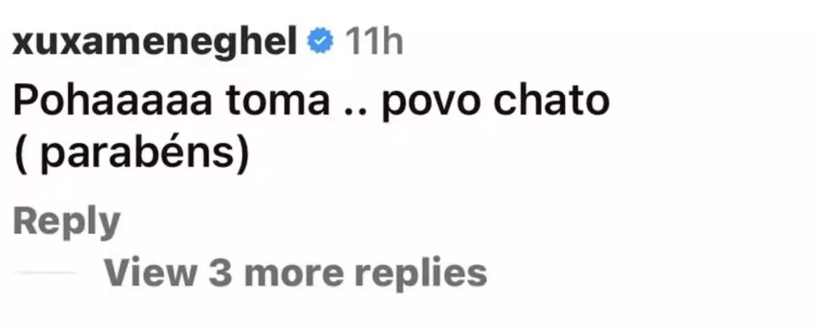 Xuxa defende genro após ataques nas redes: “Povo chato”