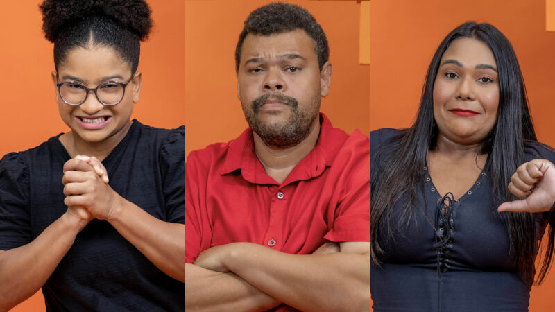 Milena, Babu e Chaiany - Foto: Globo