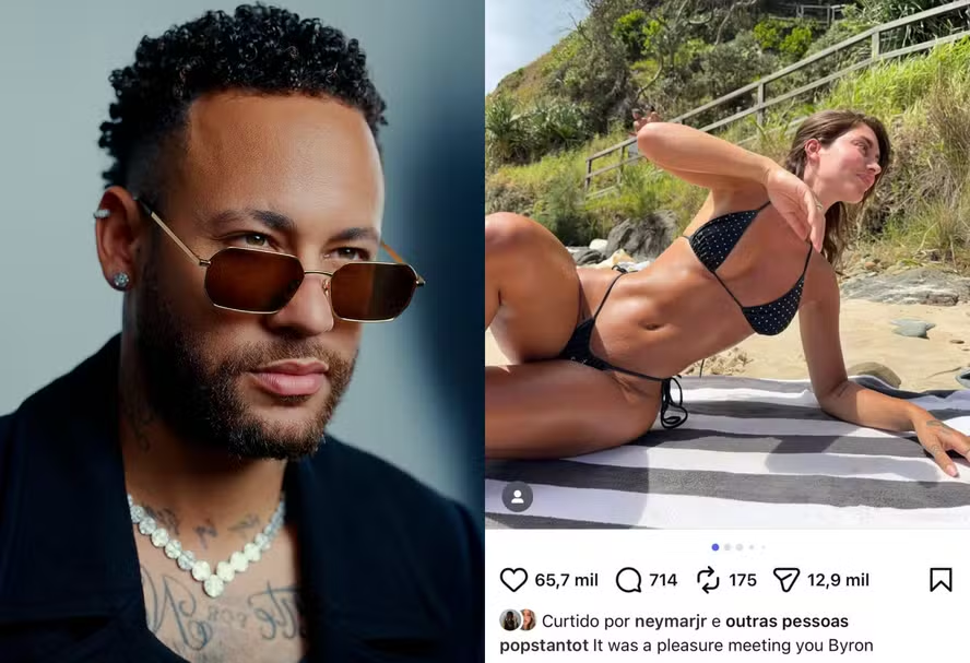 Curtida de Neymar em fotos de modelo francesa viraliza nas redes e jogador se pronuncia