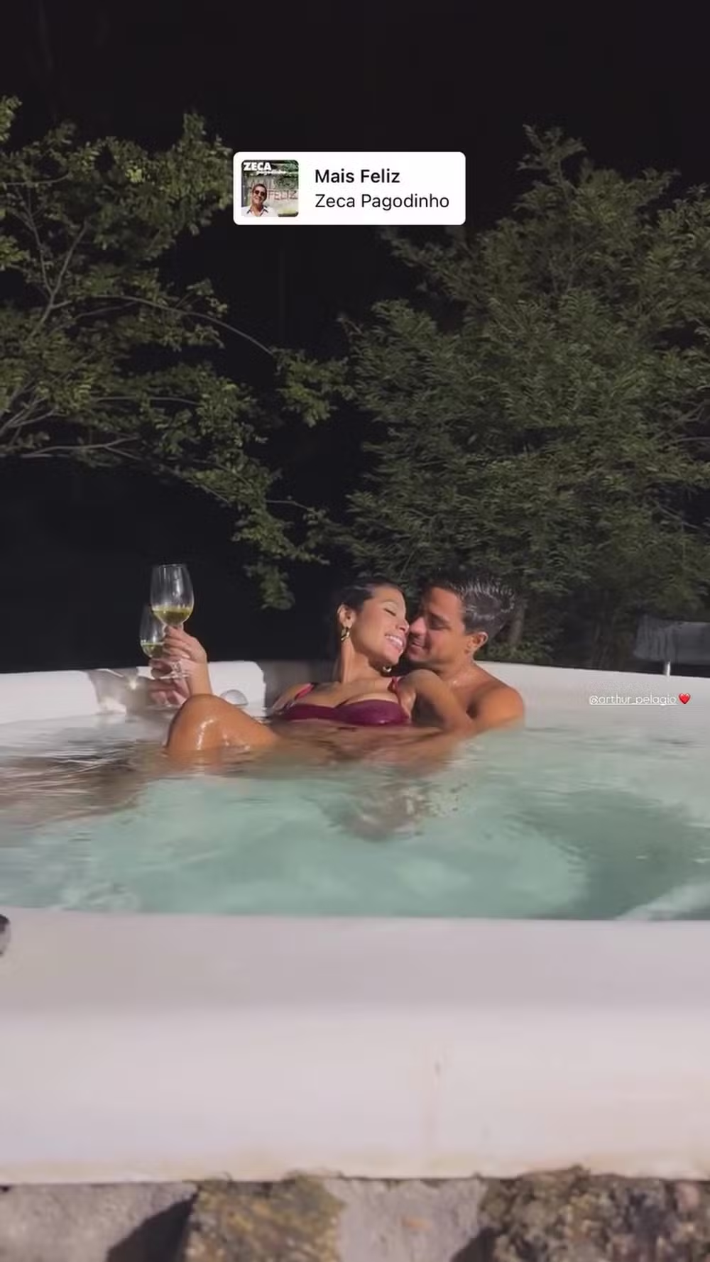 Pocah e Arthur Pelagio — Foto: Reprodução/Instagram