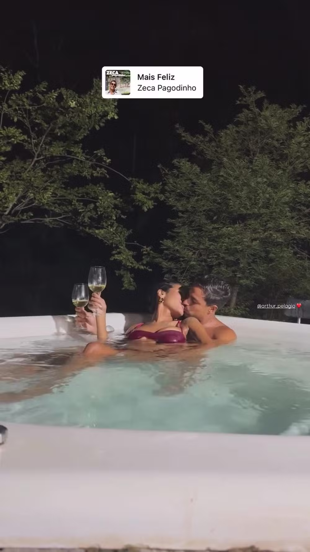 Pocah e Arthur Pelagio — Foto: Reprodução/Instagram