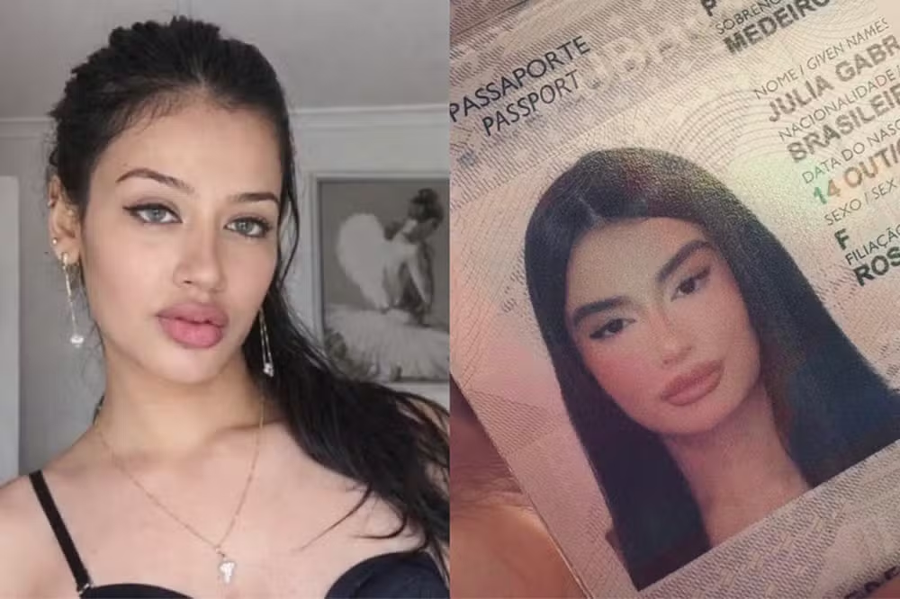 Influenciadora diz que precisou trocar passaporte três vezes após mudanças no rosto