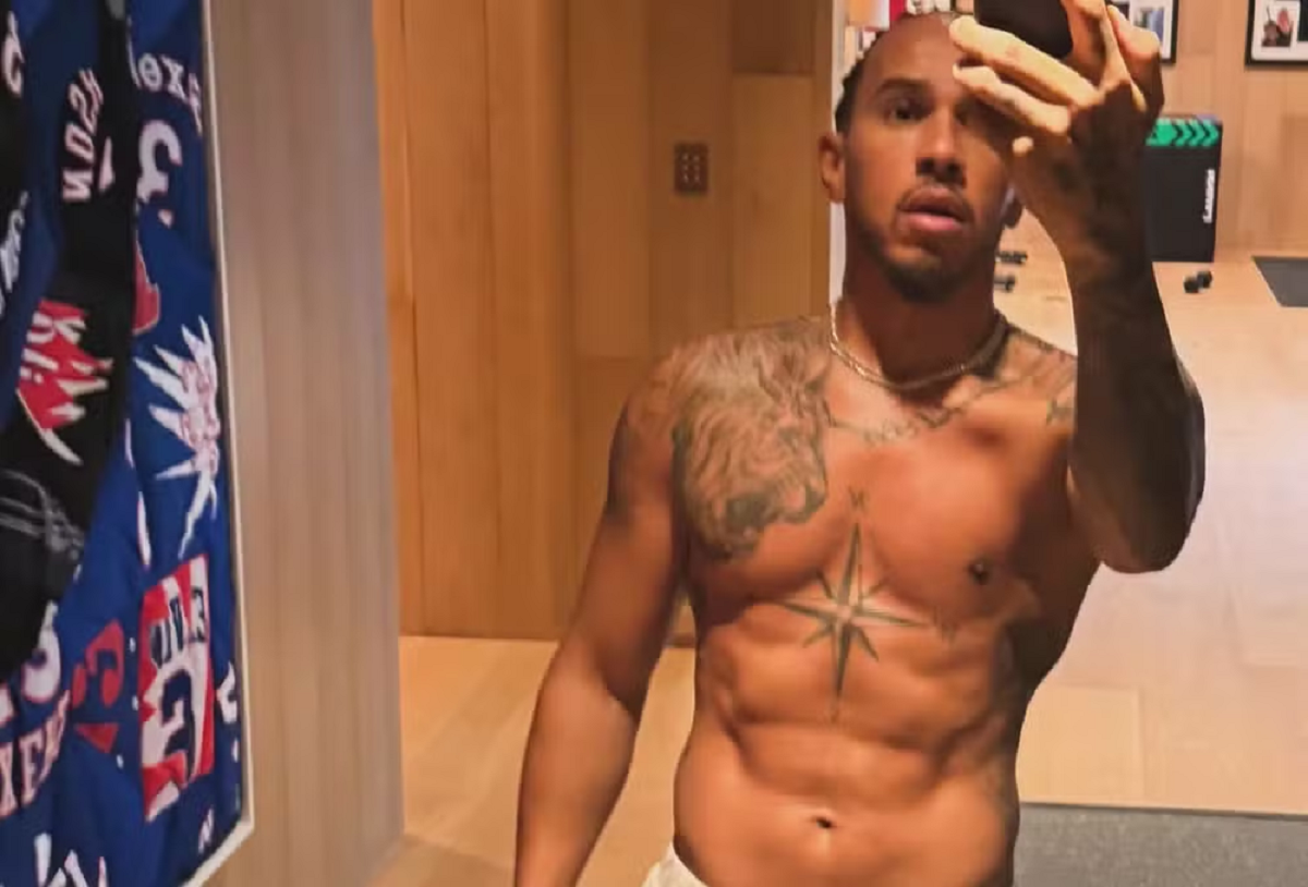 Solta o biscoito! Lewis Hamilton publica foto sem camisa e anima fãs; amplie