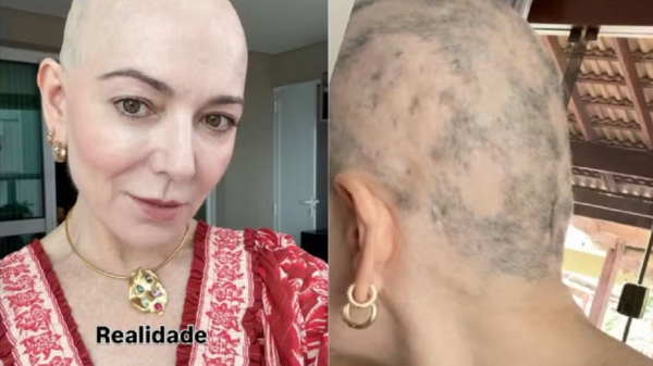 mae lucas lucco mostra cabeça de perto