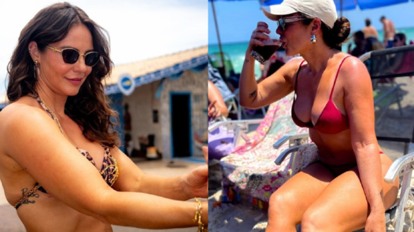 Paolla Oliveira compartilha álbum de fotos e exibe corpão na praia; veja 1 Paolla Oliveira compartilha álbum de fotos e exibe corpão na praia; veja