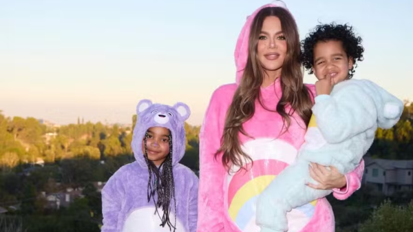 Khloé Kardashian com True e Tatum