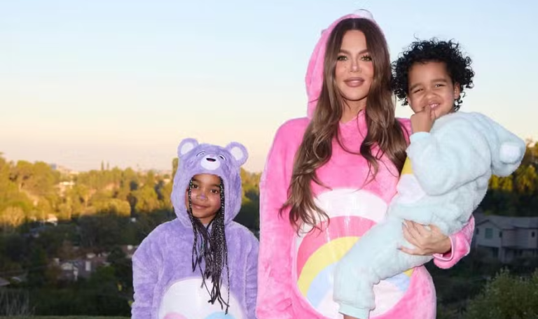 Khloé Kardashian com True e Tatum