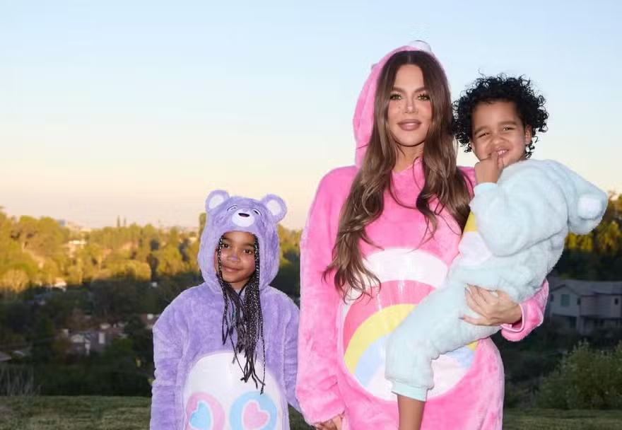 Khloé Kardashian com True e Tatum
