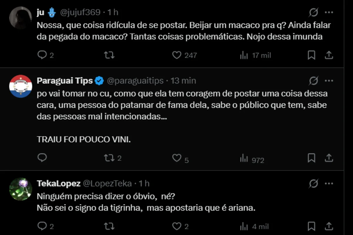Virginia Fonseca é acusada de racismo após aparecer beijando macaco em vídeo 49 image