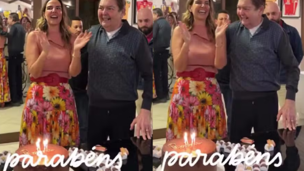 faustao aniversario esposa