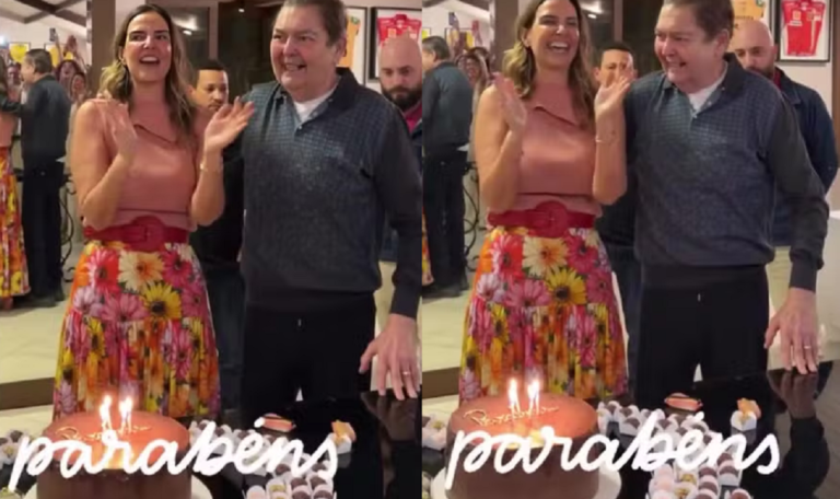 faustao aniversario esposa
