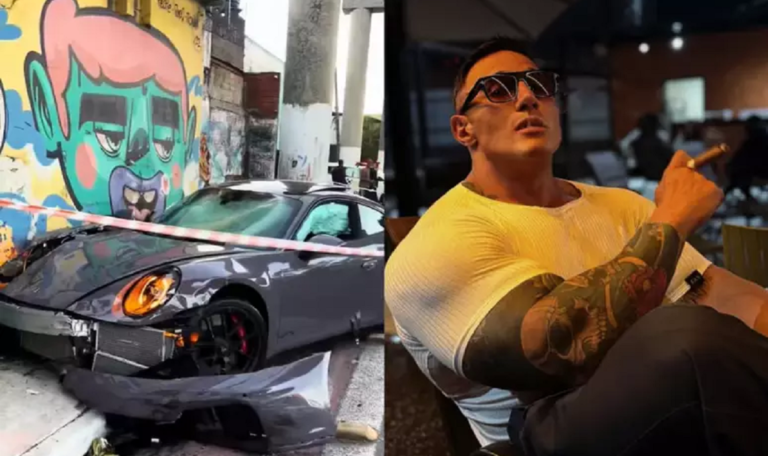 Influenciador Fábio Giga perde controle de Porsche e atinge motociclistas em SP 50 influencer fabio giga