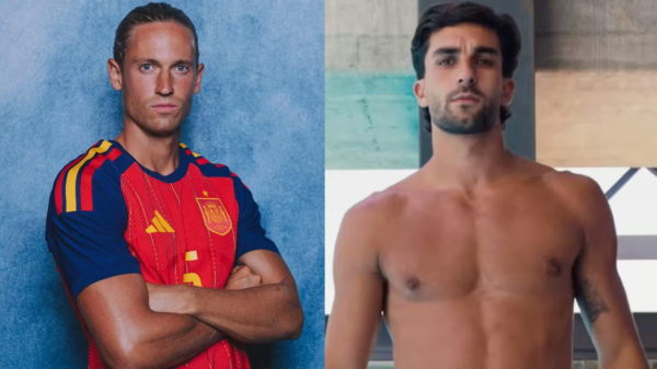 Estrelas do futebol espanhol viralizam com fotos de beijos sem camisa